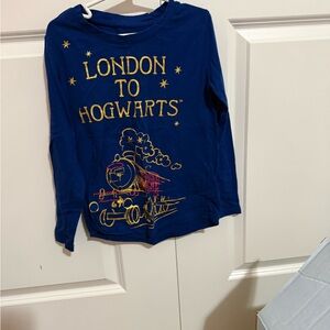 Warner Bros. Navy Hogwarts Express Long Sleeve Tee